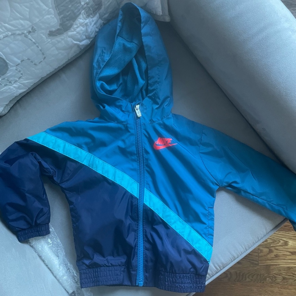 Nike Kids Two-Tone Blue Raincoat